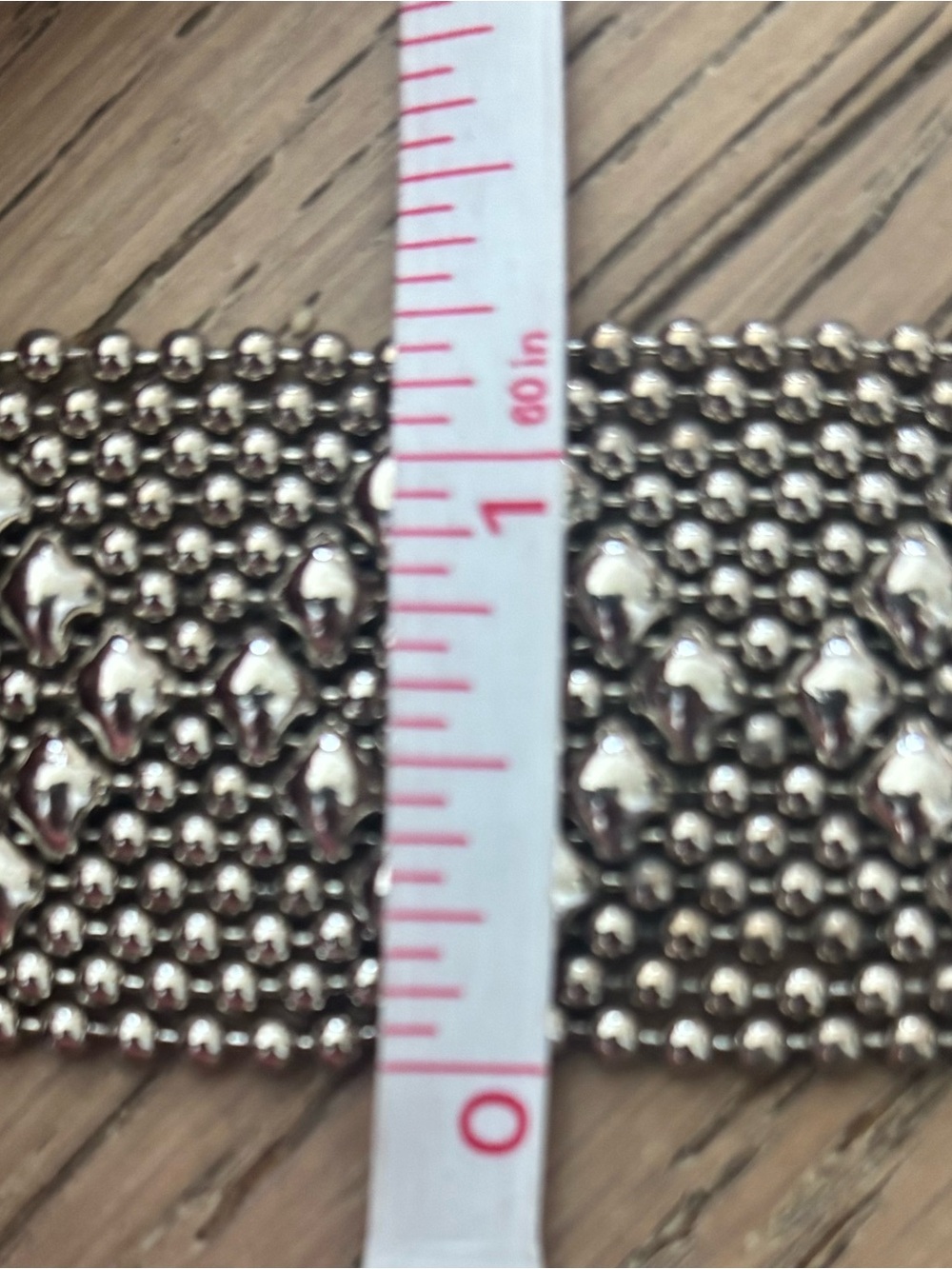 SG Liquid Metal by Sergio Gutierrez Wide Mesh Bracelet - Picture 6 of 6